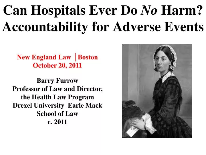 can hospitals ever do no harm accountability for adverse events