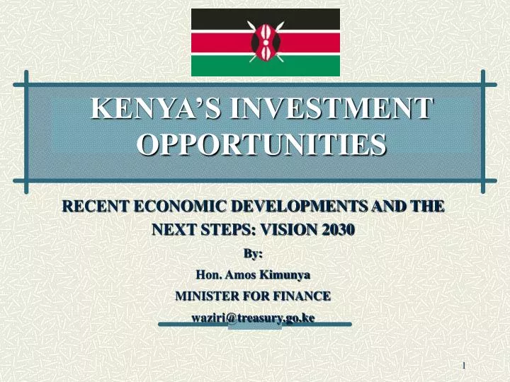 kenya s investment opportunities