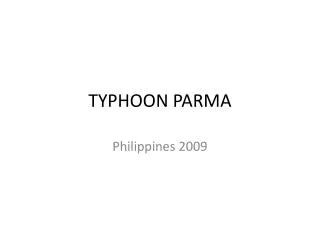 typhoon parma