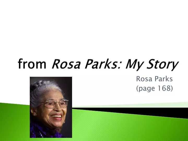 from rosa parks my story
