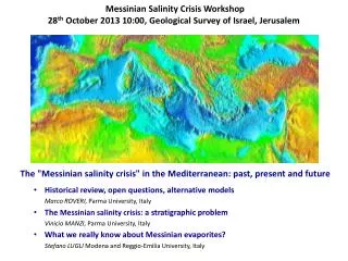 Historical review, open questions, alternative models Marco ROVERI , Parma University, Italy