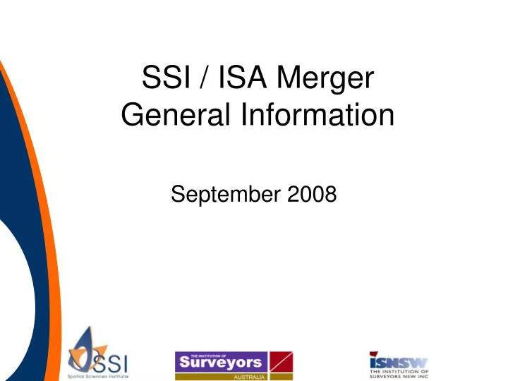 ssi isa merger general information
