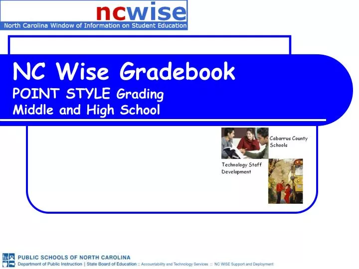 nc wise gradebook point style grading middle and high school