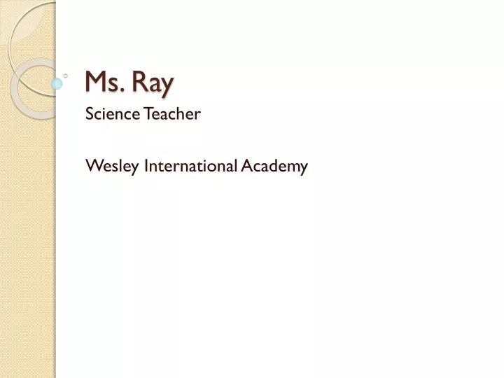 ms ray