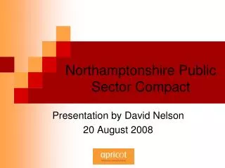 Northamptonshire Public Sector Compact