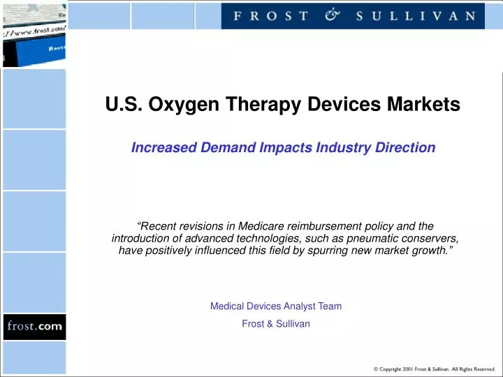 u s oxygen therapy devices markets increased demand impacts industry direction