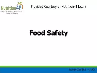 Food Safety