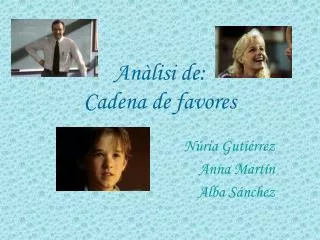 an lisi de cadena de favores