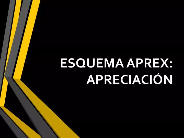 esquema aprex apreciaci n