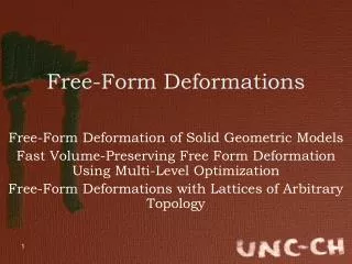 Free-Form Deformations