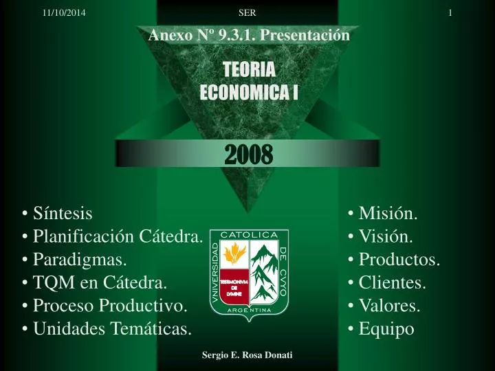 teoria economica i 2008