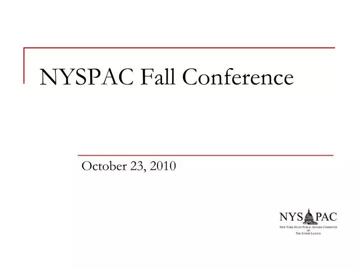 nyspac fall conference