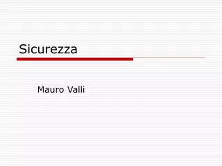 sicurezza