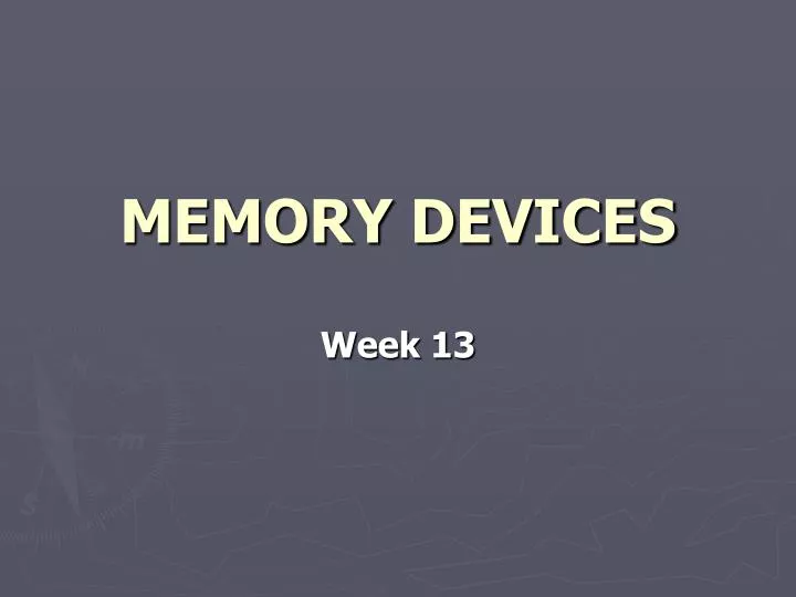 memory devices