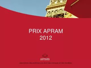 prix apram 2012