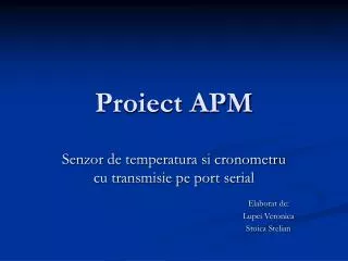 proiect apm