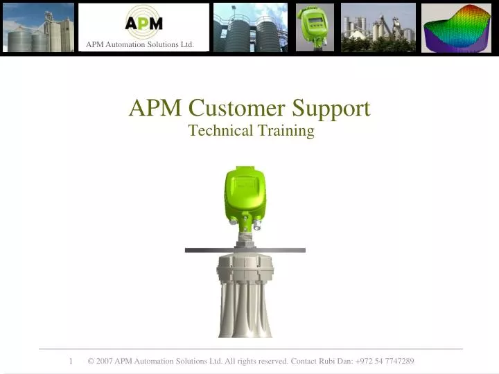 apm customer support technical training