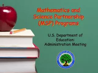 Mathematics and Science Partnership (MSP) Programs
