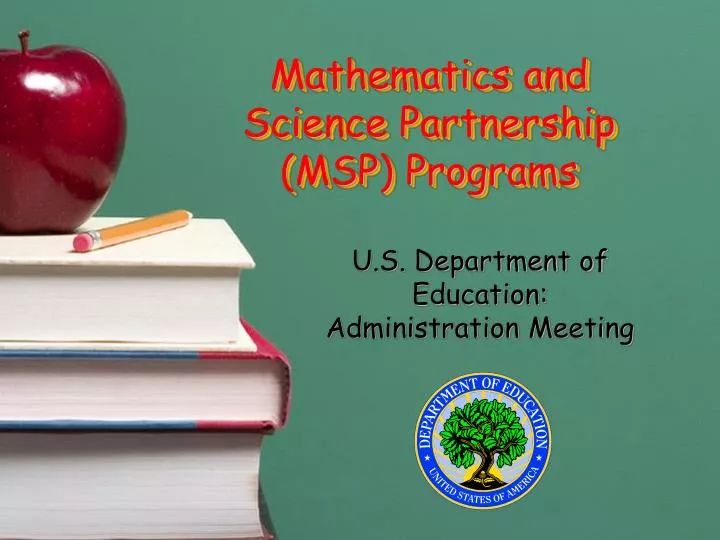 mathematics and science partnership msp programs