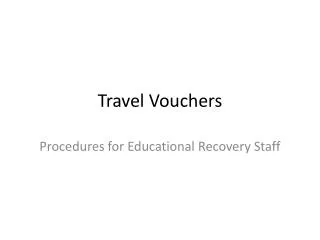 Travel Vouchers