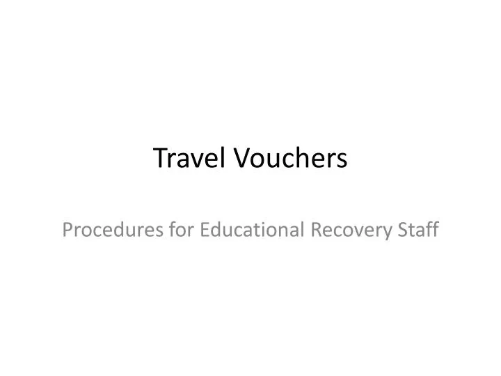 travel vouchers