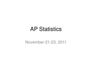 AP Statistics