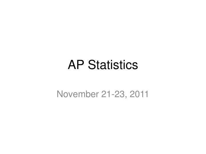 ap statistics