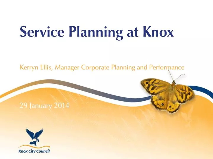 service planning at knox