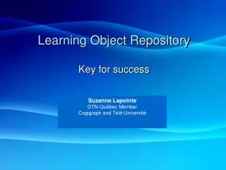 Learning Object Repository