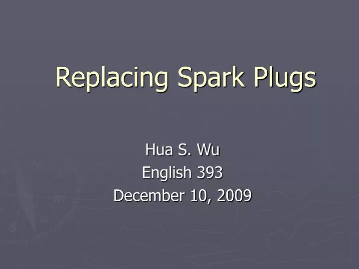 replacing spark plugs