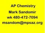 AP Chemistry - slide 1