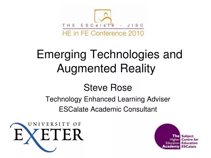 emerging technologies and augmented reality