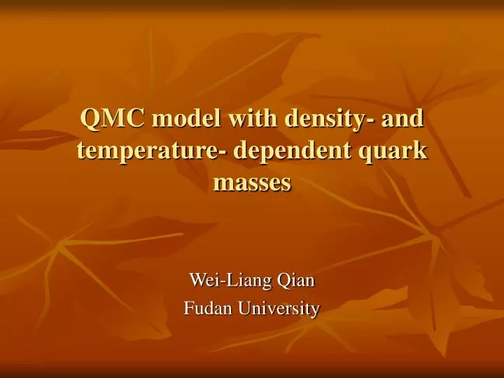 qmc model with density and temperature dependent quark masses