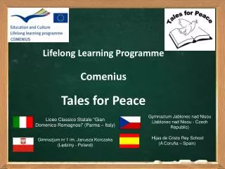 Lifelong Learning Programme Comenius Tales for Peace