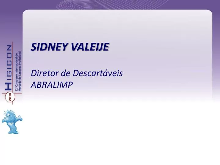 sidney valeije diretor de descart veis abralimp