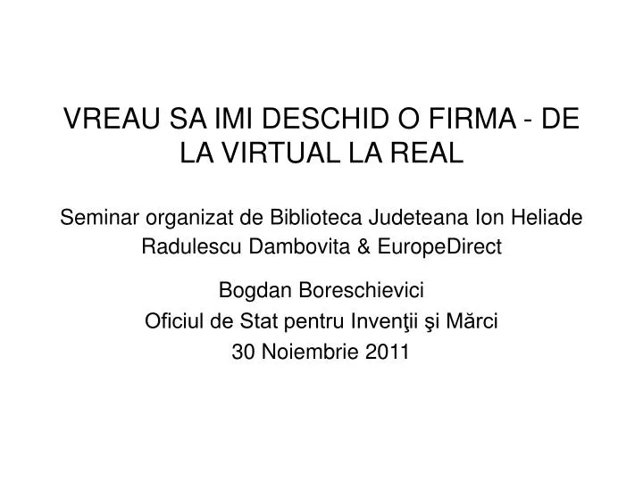 bogdan boreschievici oficiul de stat pentru inven ii i m rci 30 noiembrie 2011