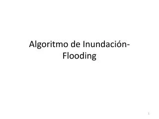 algoritmo de inundaci n flooding