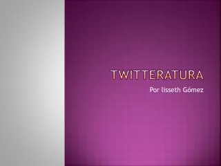 twitteratura