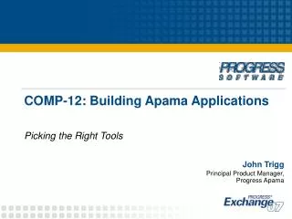 COMP-12: Building Apama Applications
