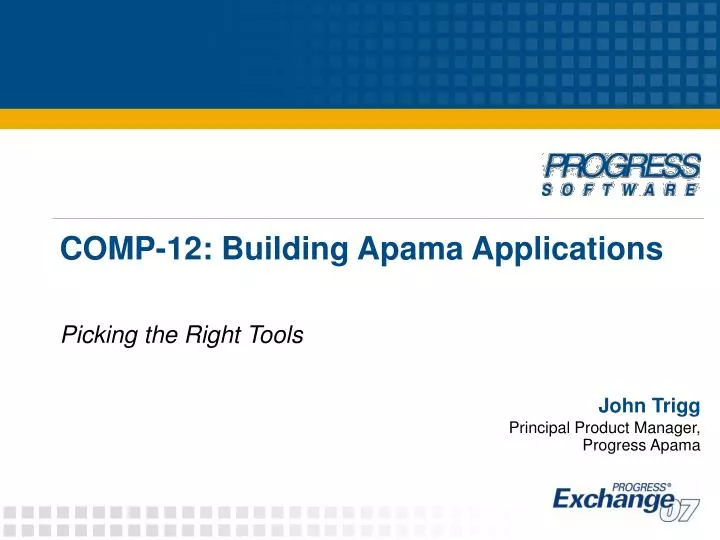 comp 12 building apama applications