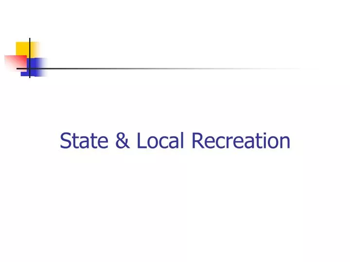 state local recreation
