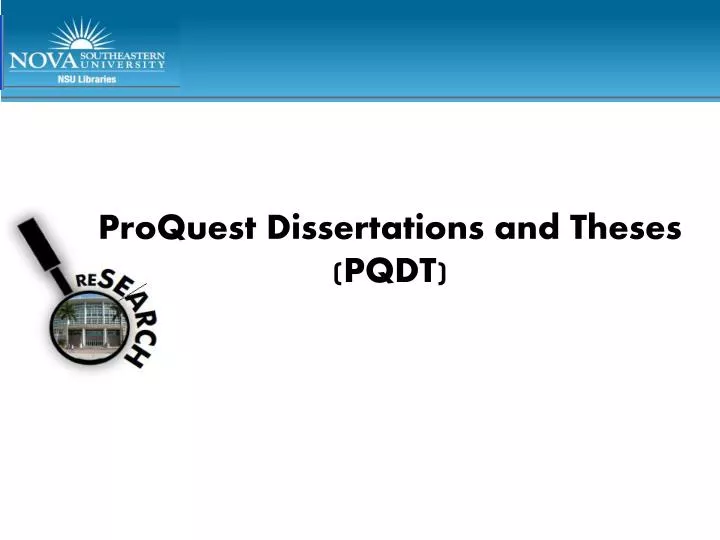 proquest dissertations and theses pqdt