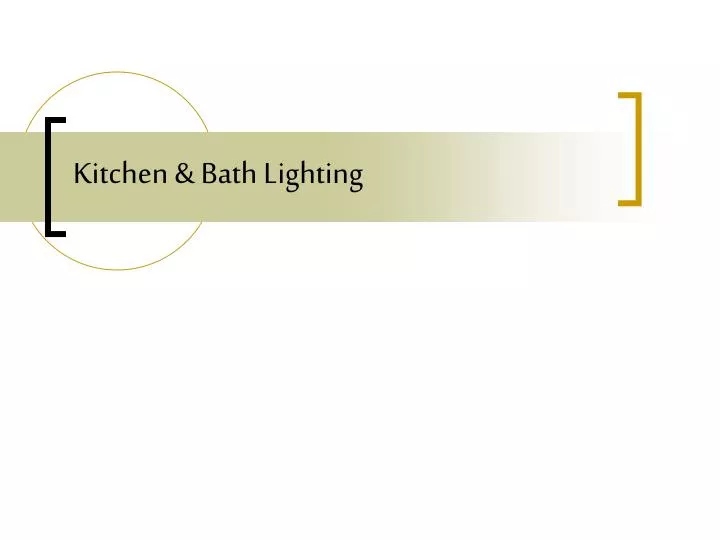 kitchen bath lighting