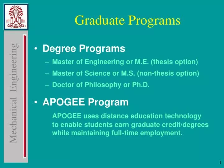 graduate programs