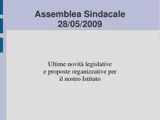 ultime novit legislative e proposte organizzative per il nostro istituto