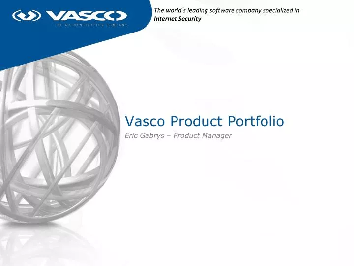 vasco product portfolio