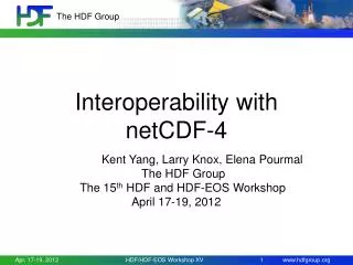 Interoperability with netCDF-4