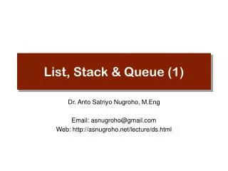 list stack queue 1