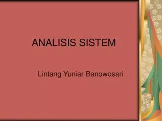 PPT - (ANALISIS KELAYAKAN SISTEM) PowerPoint Presentation, Free ...