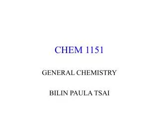 CHEM 1151